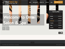 Tablet Screenshot of omnisalonspafitness.com
